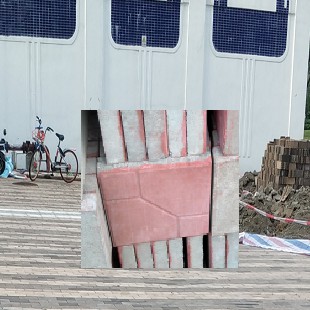 深圳福田香梅水泥环保砖厂家施工质量好深圳路面改造方格砖