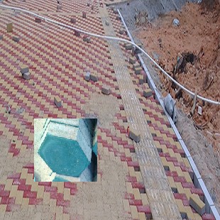 深圳南坑维修队混凝土多孔建菱砖铺设深圳铺装绿化砖修补送货