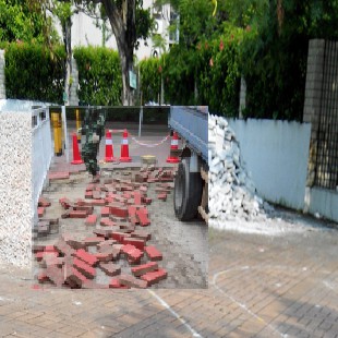 深圳龙岗油画村人行道水泥步道砖销售点深圳翻新透水砖优点作用