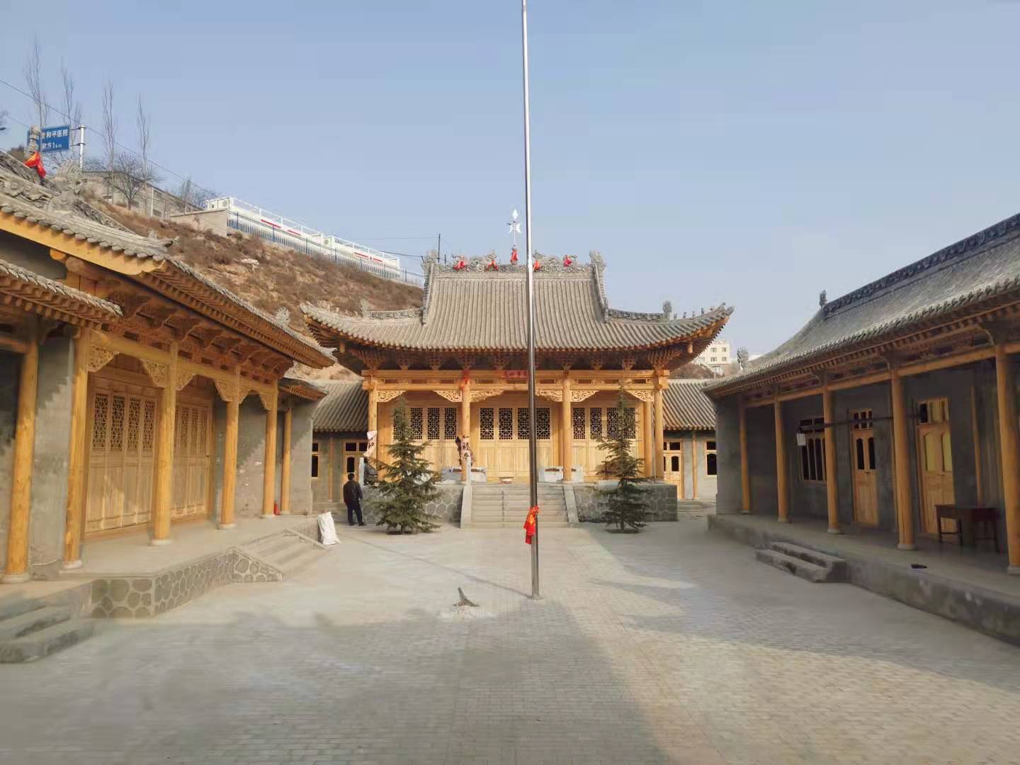 张掖藏式寺庙建筑模型