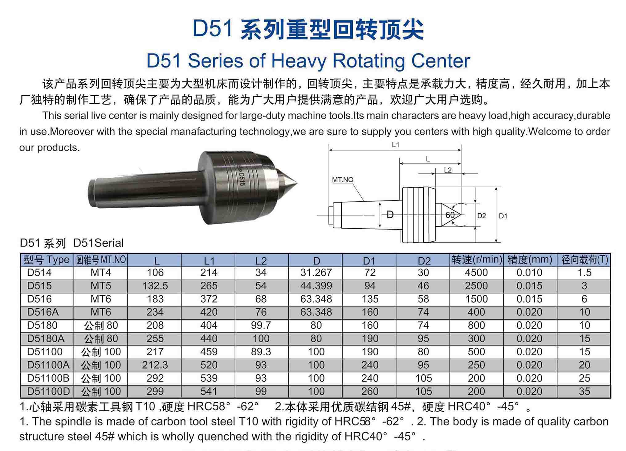 【长生机床】D51系列重型回转  烟台机床附件