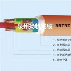 泉州扬帆提供可信赖的柔性矿物质绝缘电缆BBTRZ-厂家供应柔性矿物质绝缘电缆BBTRZ