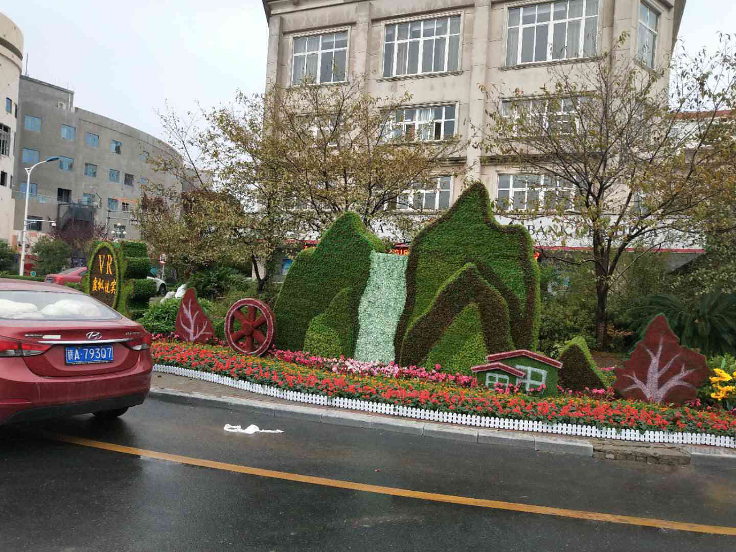 五色草-立体花坛造型-立体花坛-五色草造型-红景天五色草