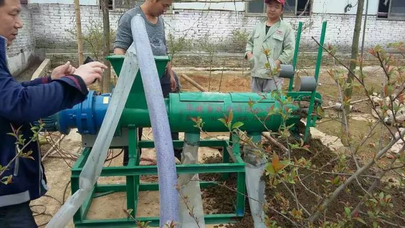 o湖南螺旋挤压鸡粪鸭粪固液脱水机猪粪螺旋挤压处理机