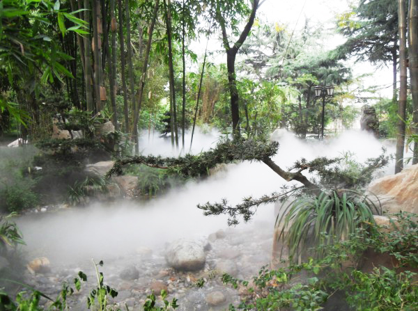 意坤高压微雾景观系统——出雾量大，不滴水，节能环保