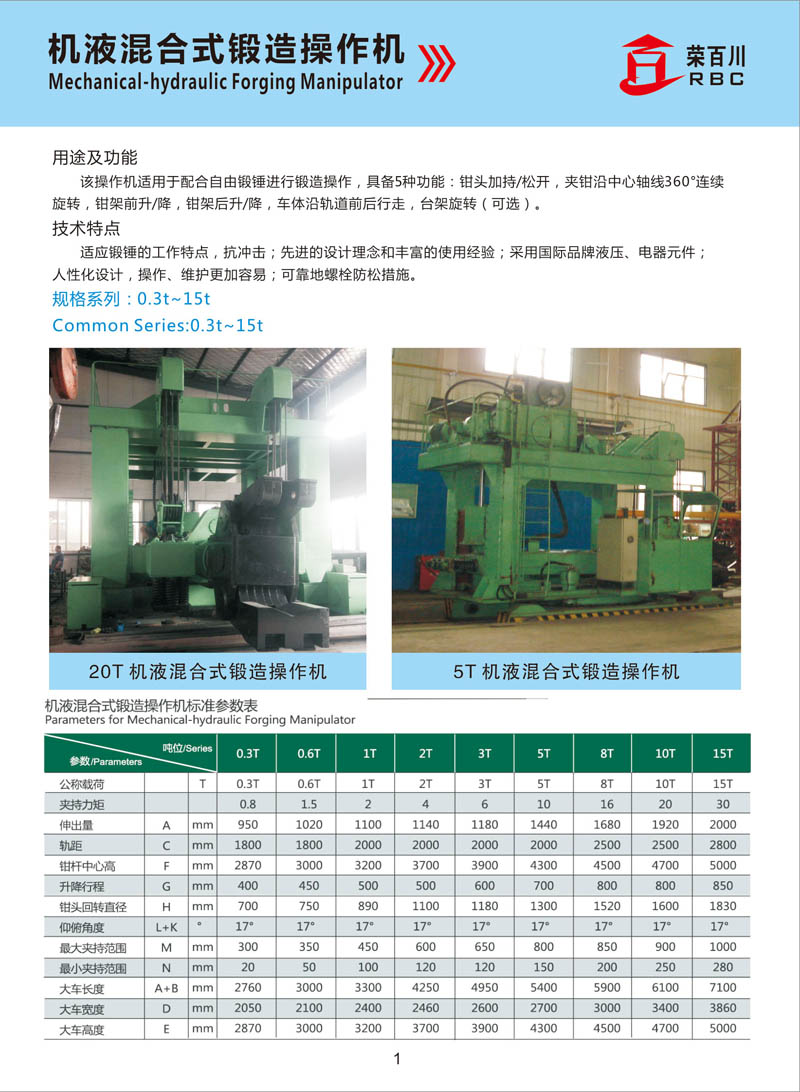 青岛机液混合式锻造操作机厂家推荐_锻造机械手