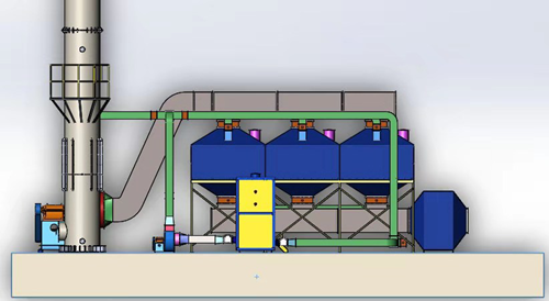 成都 VOCs废气处理催化燃烧处理设备催化燃烧设备原理
