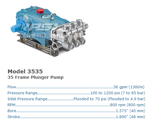 正规代理美国CAT泵猫牌高压清洗泵3535