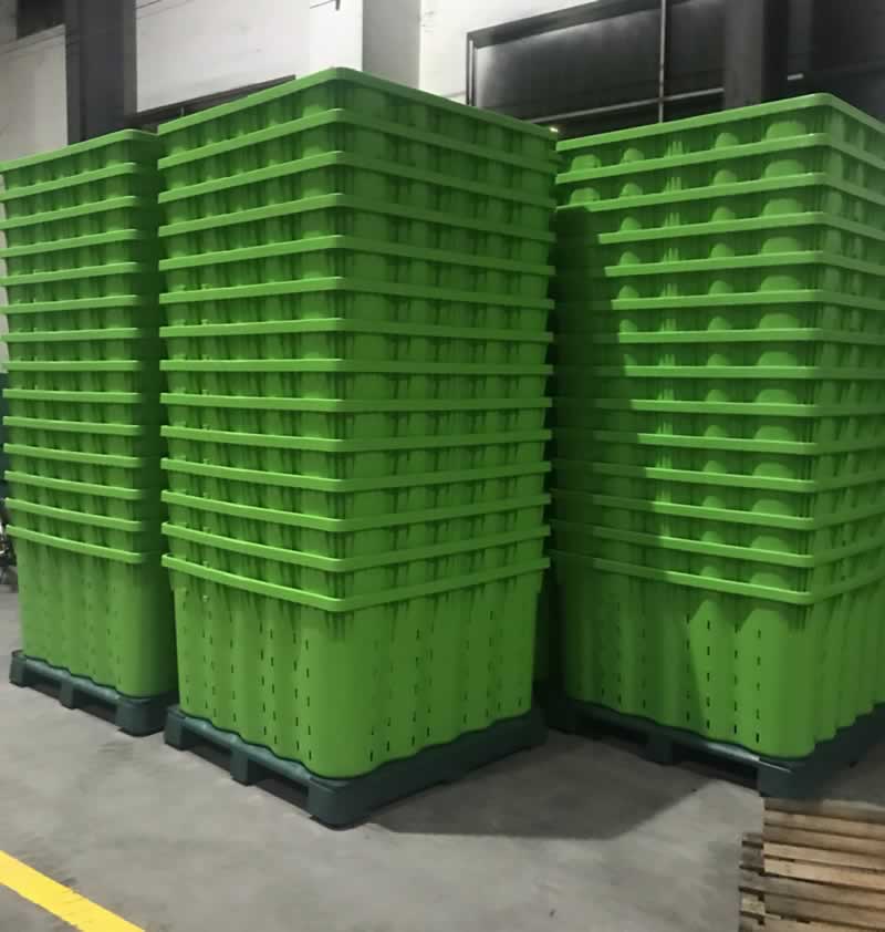 食品卡板箱-广东信誉好的自锁式可堆栈卡板箱厂商