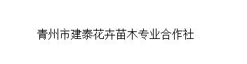 青州市建泰花卉苗木专业合作社