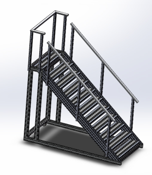 铁岭铝型材爬梯-哪儿能买到高品质的铝型材爬梯