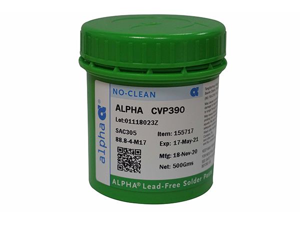 ALPHA® CVP-390针对标准和精密间距网板印刷配方