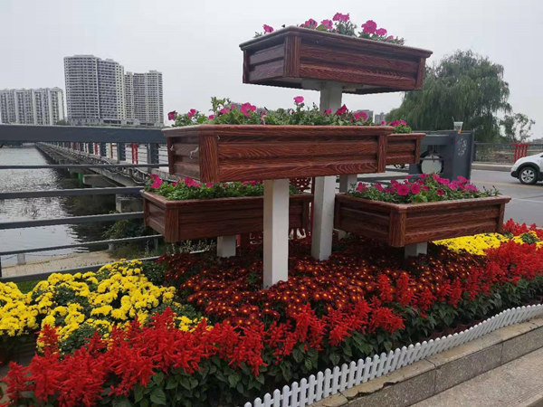 四川防腐木景观花箱流程