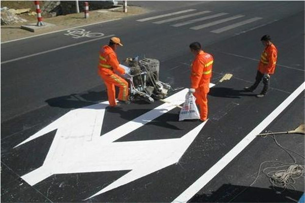 周口双边道路热熔标线流程