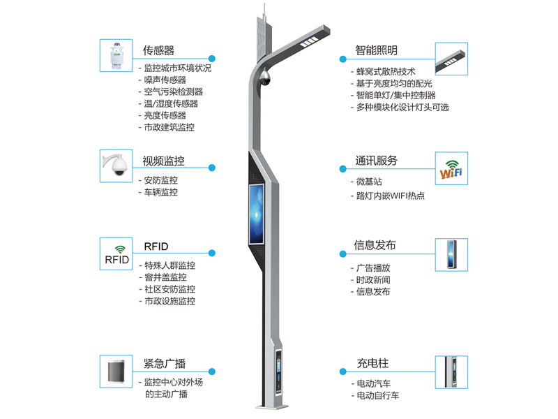 广东智慧路灯灯杆厂家