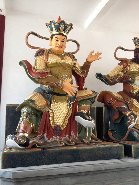广西四大天王木雕像定做