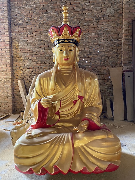 广西地藏木雕像定制