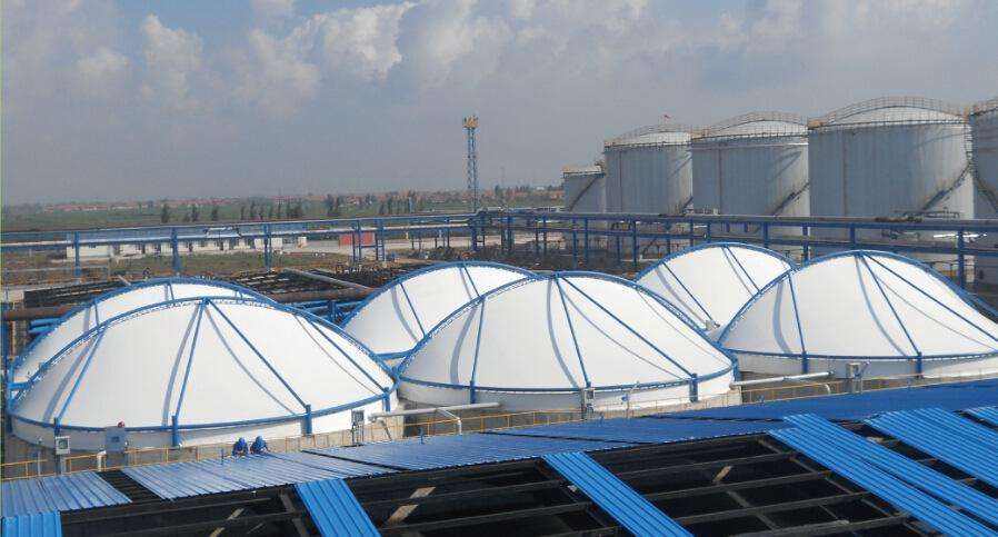吉林污水处理厂反吊膜结构加盖安装价格