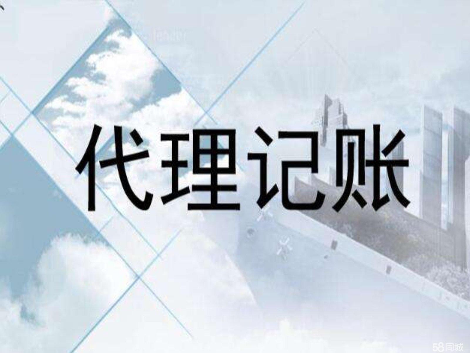 小规模零申报代理记账一年代理记账含公司注册服务