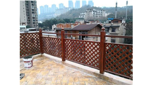 威海阳台铝合金木纹护栏生产厂家