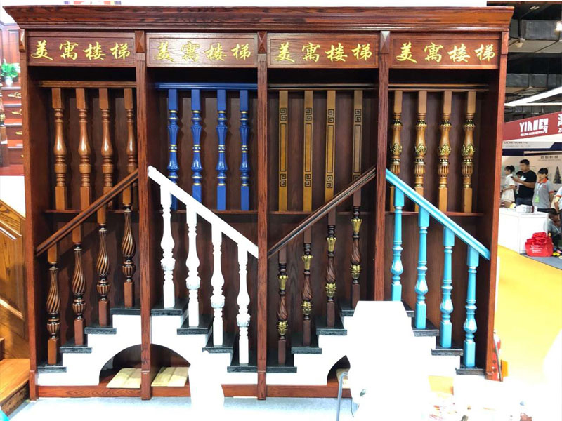 北京中式风格实木楼梯订做