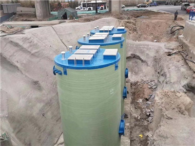 一体化预制泵站玻璃钢全自动远程地埋式智能雨水工业污水提升泵站