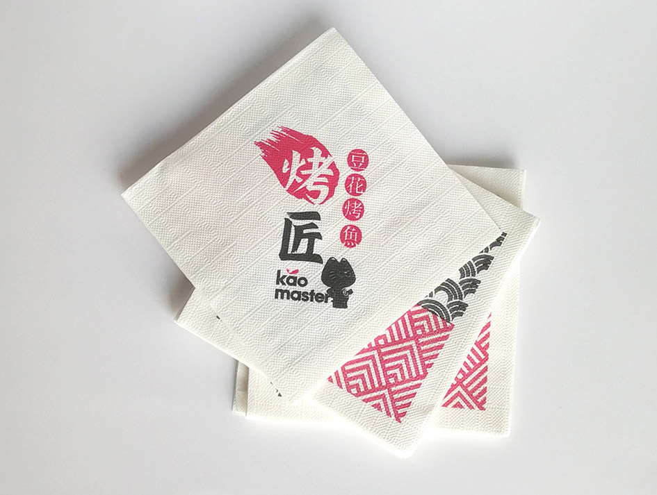 【方巾纸印logo】印花纸巾西餐厅外卖商用餐巾纸@成都餐巾纸