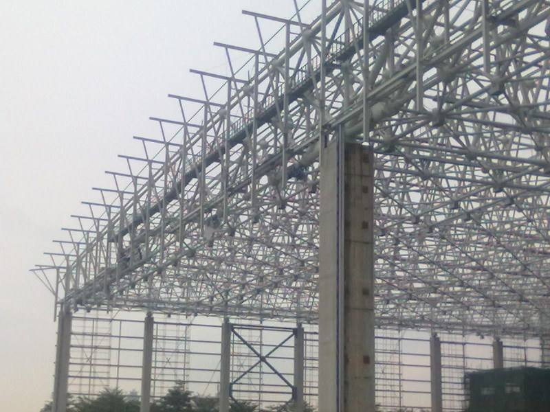 贵州钢结构网架车间施工