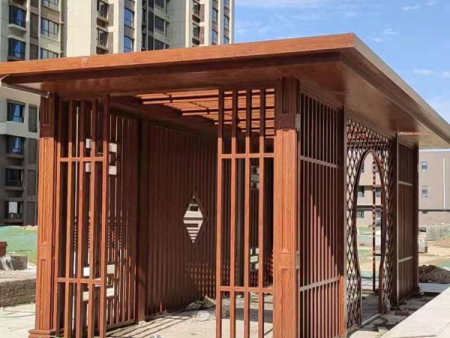 辽宁铝艺仿木纹凉亭公司