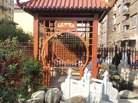 青岛中式铝艺凉亭图片