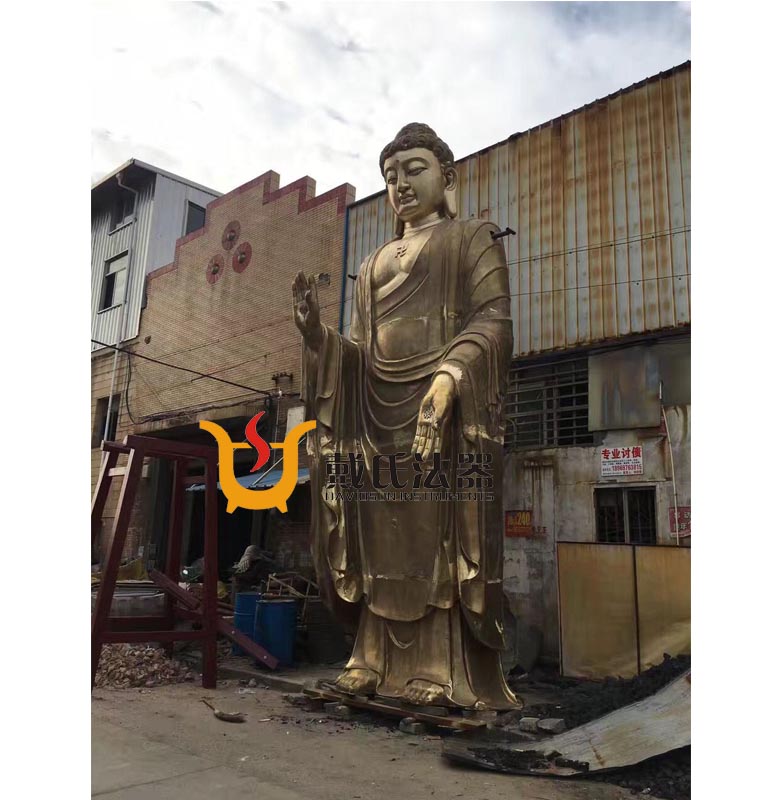 惠州9.98米铜雕阿弥陀佛佛像雕塑工艺