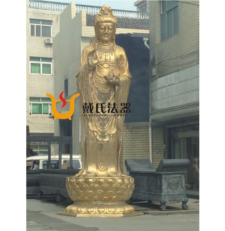 黄山9.98米铜雕阿弥陀佛佛像现场安装
