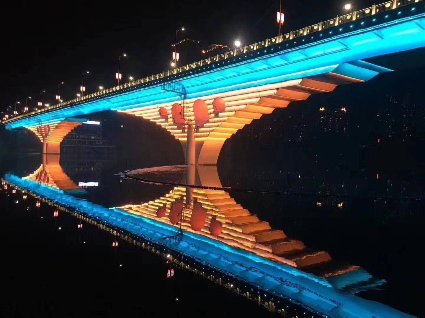 淮南桥梁灯光亮化图片