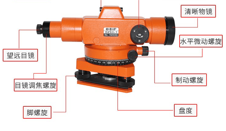 广东博飞水准仪说明书脚螺旋
