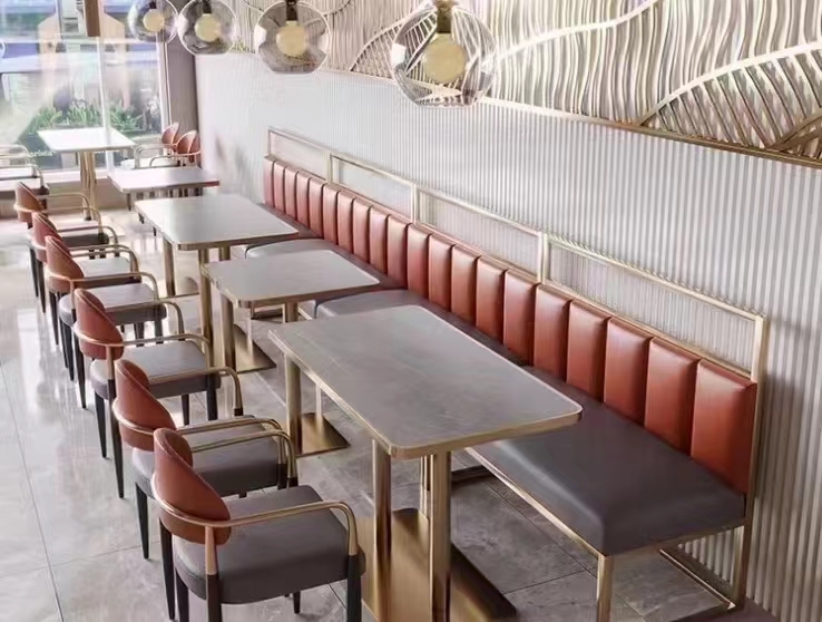 宁德西餐厅用沙发桌椅厂家定制
