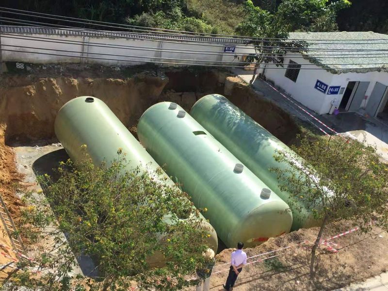 琼海圆形玻璃钢隔油池工程