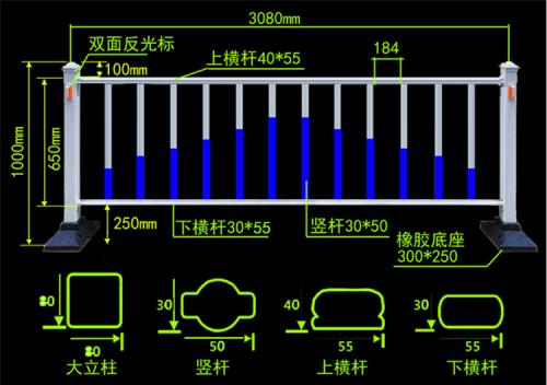 兰州新型市政道路护栏厂家批发