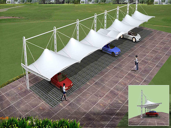 甘南公园膜结构车棚构造