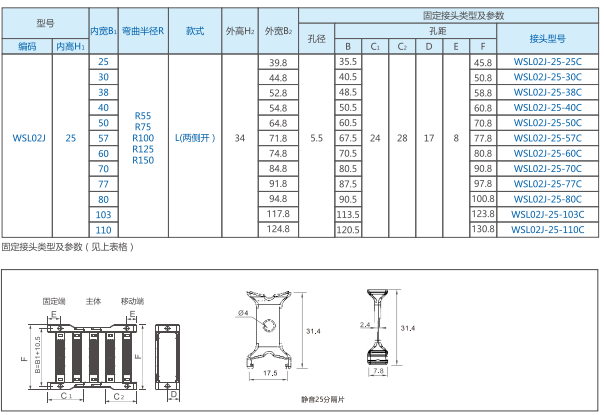 深圳加强型尼龙工程拖链维修